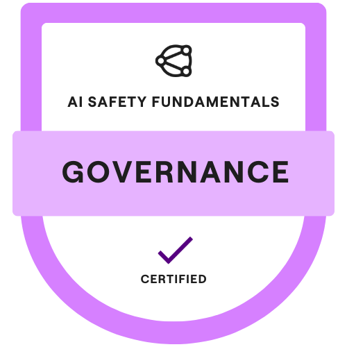 AI Governance (2023) certification badge